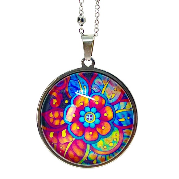 Boho Love Obsession | Jewelry | Antique Psychedelic Rainbow Flower ...